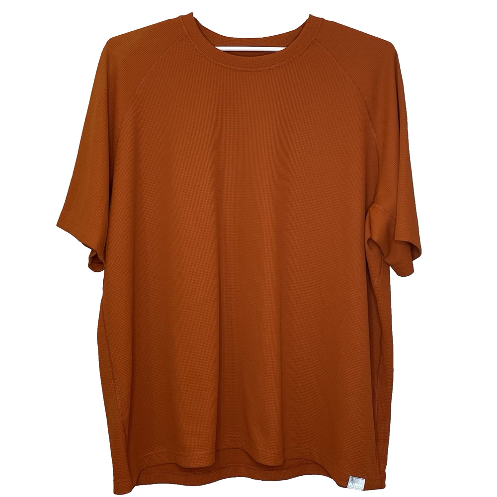 Alaskan Hardgear Duluth Short Sleeve T-Shirt Mens Size‎ 3XL Orange Waffle Weave